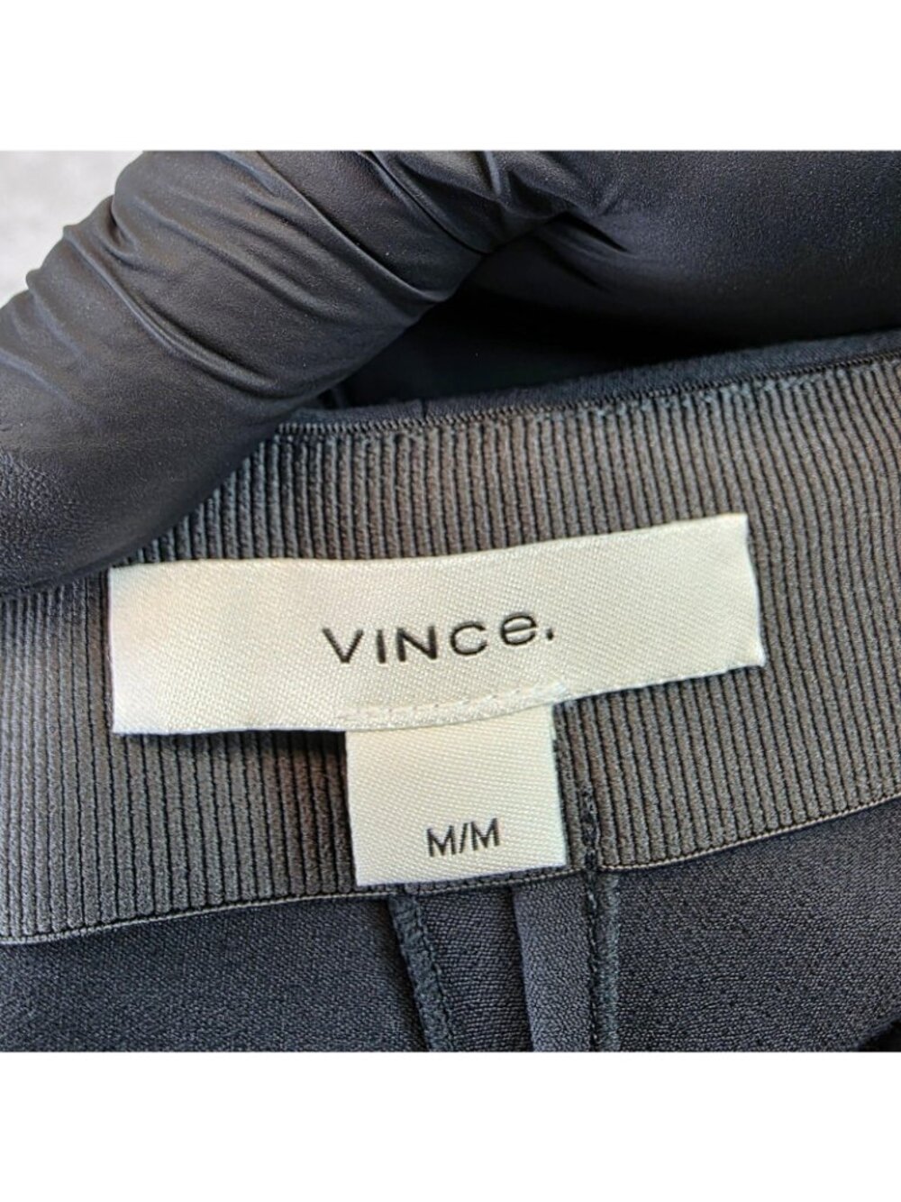 Vince Bobbi Pants Womens M Gray Knit Slim Ankle Side Zip Stretch Work Office - Picture 4 of 13